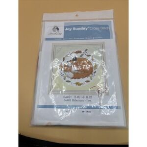 Cross Stitch Kits Hibernate-Fox Easy Patterns Cross Stitching Embroidery Kit ...